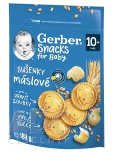 Gerber Snacks for Baby Maslové SUŠIENKY (od ukonč. 10. mesiaca) 1x180 g
