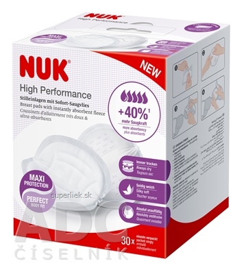 NUK High Performance Prsné vankúšiky pre dojčiace mamičky 1x30 ks