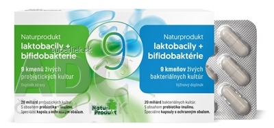 NaturProdukt laktobacily + bifidobaktérie cps (9 kmeňov, 20 miliárd) 1x15 ks