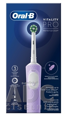 Oral-B VITALITY PRO Protect X Clean Lilac elektrická zubná kefka 1x1 ks