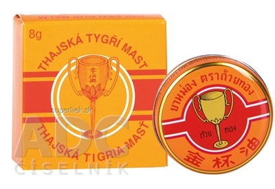 Thajská tigria masť GOLDEN CUP BALM 1x8 g