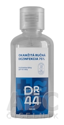 DR.44 OKAMŽITÁ RUČNÁ DEZINFEKCIA antibakteriálny gél (75% etanol) 1x50 ml