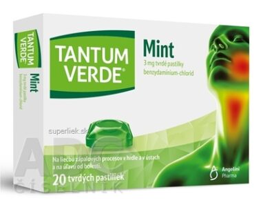 TANTUM VERDE Mint pas ord 3 mg (blis.PVC/PE/PVDC/Al) 1x20 ks