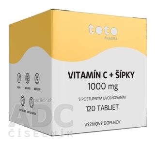 TOTO VITAMÍN C 1000 mg + ŠÍPKY tbl s postupným uvoľňovaním 1x120 ks