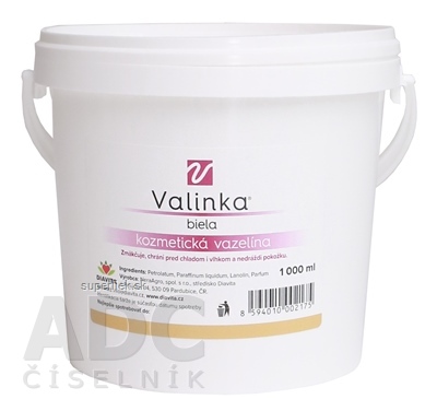 Valinka biela kozmetická vazelína (inov. 2023) 1x1000 ml
