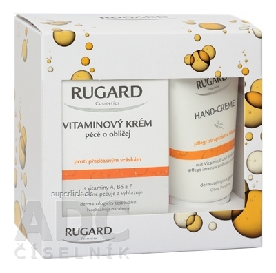 RUGARD Darčekové balenie VITAMÍNOVÉ KRÉMY krém na pleť 100 ml + krém na ruky 50 ml, 1x1 set