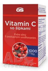 GS Vitamín C 1000 mg so šípkami tbl 100+20 (inov.2023) (120 ks)