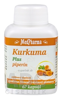 MedPharma Kurkuma Plus piperín cps 1x67 ks