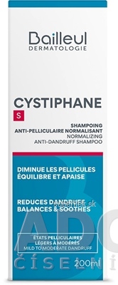 CYSTIPHANE S Normalizujúci šampón - Bailleul proti lupinám 1x200 ml