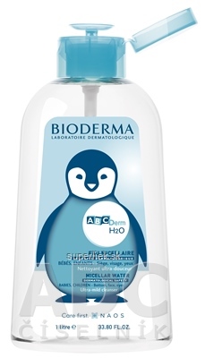 BIODERMA ABCDerm H2O REVERZNA PUMPA micelárna čistiaca voda 1x1 l