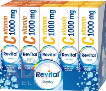 Revital vitamín C 1000 mg šumivý MIX BOX tbl eff (2 príchute) (20x20 ks) 1x1 set