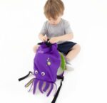 Trunki Paddlepak Nepremokavý Batoh, Chobotnica Inky, fialová