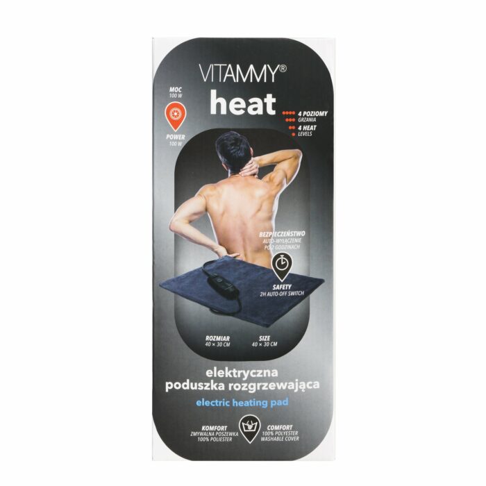 VITAMMY HEAT Elektrická vyhrievacia podložka, šedá/čierna