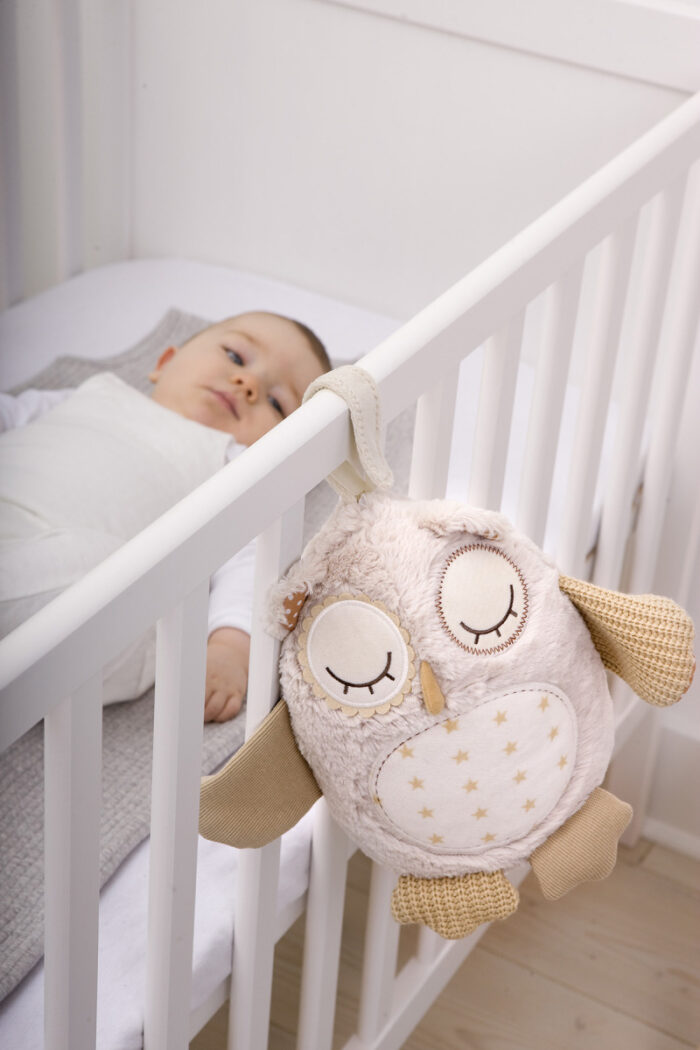 Cloud b® Nighty Night Owl Smart Sensor™-Zvieratko s melódiou- Sova, 0m+