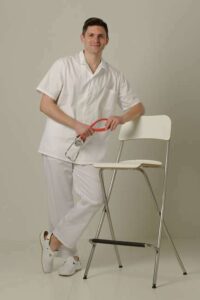 Primastyl Pánska zdravotnícka košeľa IGOR, biela, veľ. 40 (obvod krku)