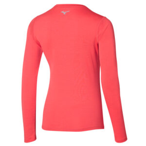 Mizuno Impulse Core LS Dámske športové tričko s dlhým rukávom, ružové, veľ. L