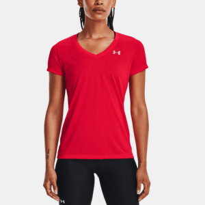 Under Armour Tech SSV Dámske športové tričko s krátkym rukávom, červené, veľ. L