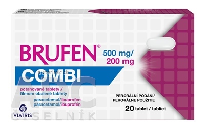 Brufen Combi 500 mg/200 mg tbl flm (blis.Al/PVC/PVDC) 1x20 ks