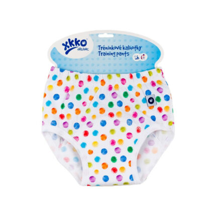 XKKO Tréningové nohavičky Organic - Watercolor Polka Dots, veľkosť M