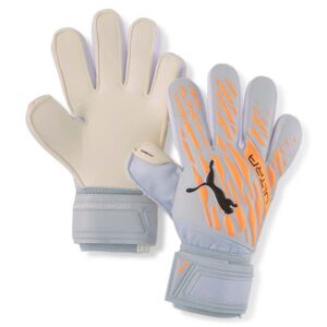 Puma Ultra Grip 1 Detské futbalové brankárske rukavice, šedá/oranžová, veľ. 5