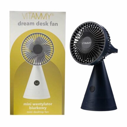 VITAMMY Dream desk fan,  USB mini stolný ventilátor, čierny