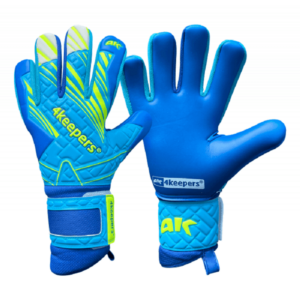 4keepers Soft Azur NC Junior Detské futbalové brankárske rukavice, modré, veľ. 6