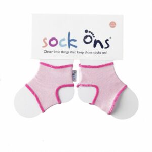 Sock Ons Návleky ne detské ponožky, Baby Pink - Veľkosť 0-6m