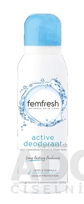Femfresh Active Intímny deodorant s nechtíkom a iónmi striebra 1x125 ml