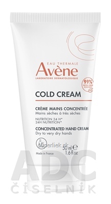 AVENE COLD CREAM Koncentrovaný krém na ruky veľmi súchá pokožka (inov. 2023) 1x50 ml