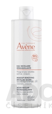 AVENE MICELÁRNA VODA na odlíčenie citlivá pleť a oči 1x400 ml