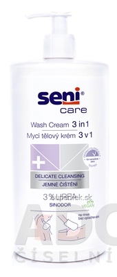 Seni Care Umývacia emulzia 3v1 (inov. 2020) 3% urea, jemné čistenie 1x1000 ml