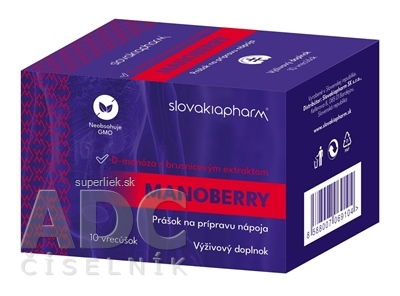 Slovakiapharm MANOBERRY prášok vo vrecúškach 1x10 ks