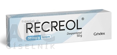 RECREOL 50 mg/g krém crm (tuba Al) 1x50 g