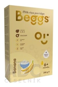 Beggs Mliečna kaša ryžová Banánová (od ukonč. 6. mesiaca) 1x200 g