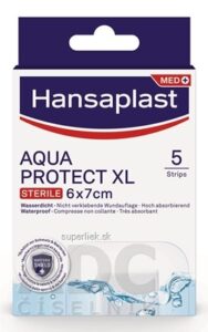 Hansaplast AQUA PROTECT XL Sterile náplast, 6x7 cm, 1x5 ks