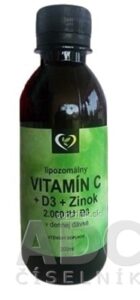 Zdravý svet Lipozomálny VITAMÍN C + D3 + Zinok 1x200 ml