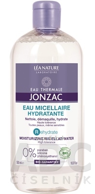 JONZAC Rehydrate Hydratačná MICELÁRNA VODA BIO 1x500 ml