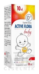 ACTIVE FLORA baby kvapky pre deti (0M+) 1x10 ml