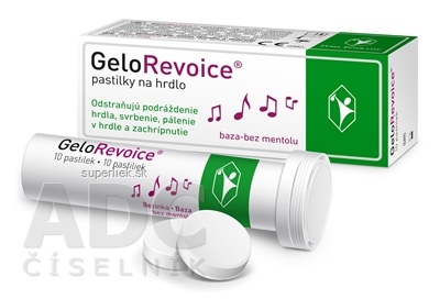 GeloRevoice pastilky na hrdlo, baza-bez mentolu 1x10 ks