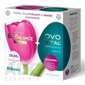 Biomin BioBalance MENOPAUSE cps 120 ks + Ovovital 60 ks zadarmo, 1x1 set