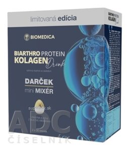 BIOMEDICA Biarthro Protein Kolagen drink + Darček vrecúška 2x30 ks (60 ks) + darček mini mixér, 1x1 set