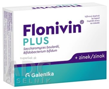 Flonivin PLUS cps (Saccharomyces + Bifidobacterium + zinok) 1x60 ks