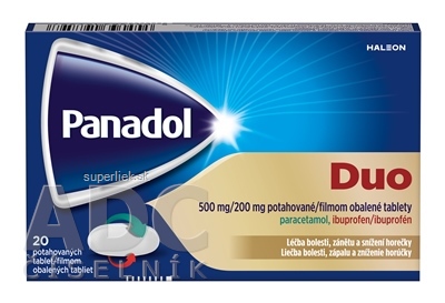 Panadol Duo tbl flm 200 mg/500 mg (blis.Al/PVC/PVDC) 1x20 ks