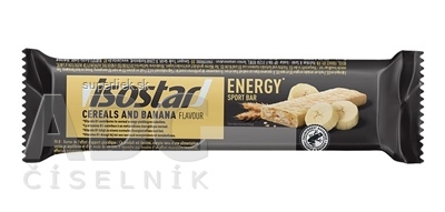 Isostar Energy sport bar BANANA cereálna tyčinka v mliečnej poleve, s banánmi 1x40 g