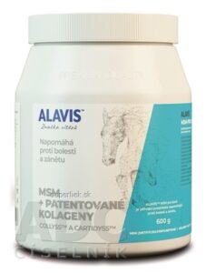 ALAVIS MSM + PATENTOVANÉ KOLAGENY prášok (pre kone) 1x600 g