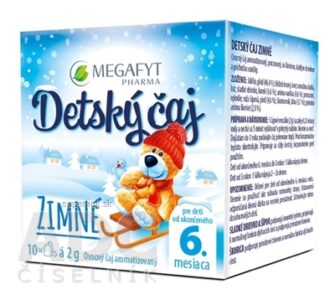 MEGAFYT Detský čaj ZIMNÝ ovocný čaj aromatizovaný (od ukonč. 6. mesiaca) 10x2 g (20 g)