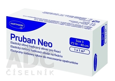 Pruban Neo veľkosť 3 elastický hadicový obväz, lakeť, koleno, členok, 1 m, (obvod 10 - 40 cm) 1x1 ks