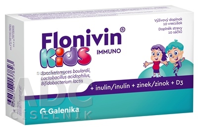 Flonivin KIDS IMMUNO prášok (prospešné baktérie + inulín + zinok + D3) vrecúška 1x10 ks