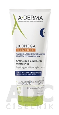 A-DERMA EXOMEGA CONTROL Nočný krém regeneračný emolienčný 1x200 ml