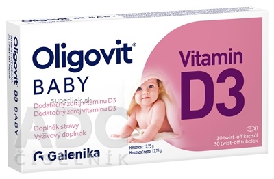 Oligovit BABY Vitamin D3 kapsuly twist-off 1x30 ks